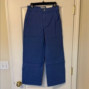 Everlane Wide Leg Utility Pant, cornflower blue, size 4R, NWT